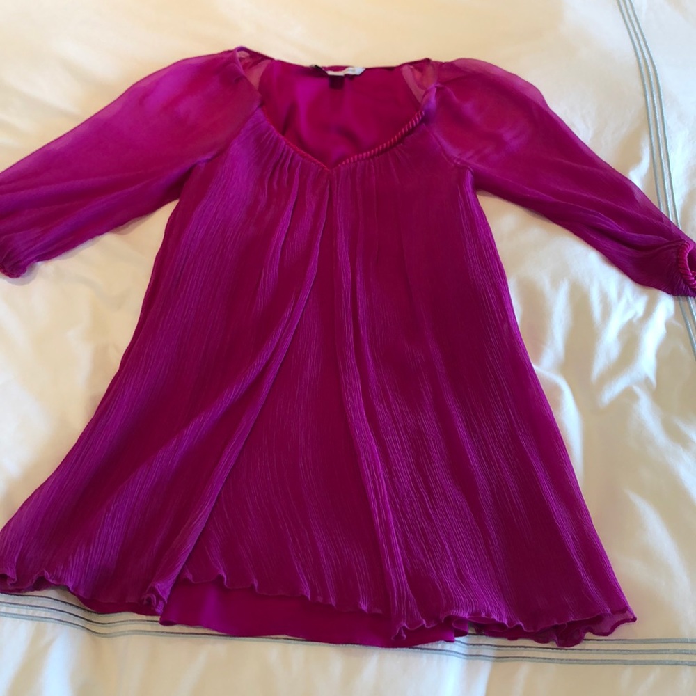 DvF Fuschia Tunic Dress - Size 2